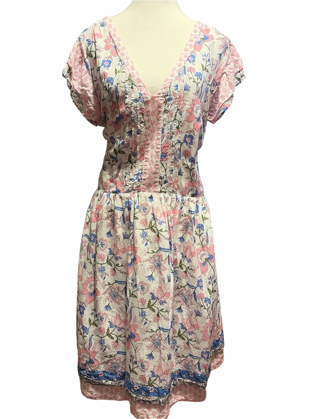 Vineyard Vines Nora Pintuck Flutter Sleeves Dress